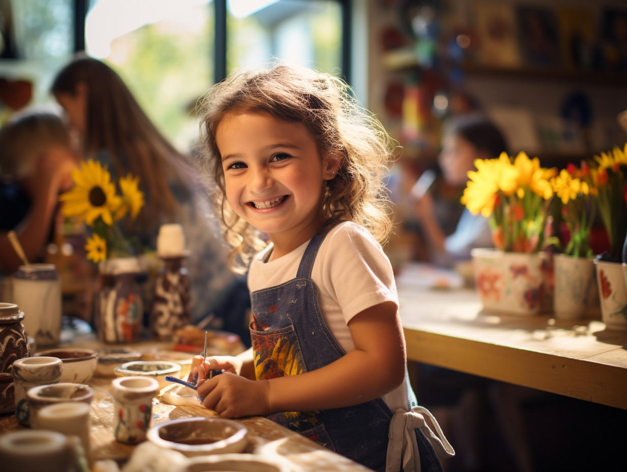 enfants poterie