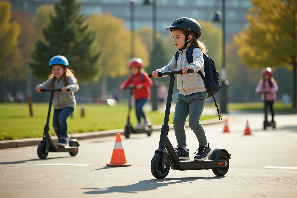 enfant trottinette