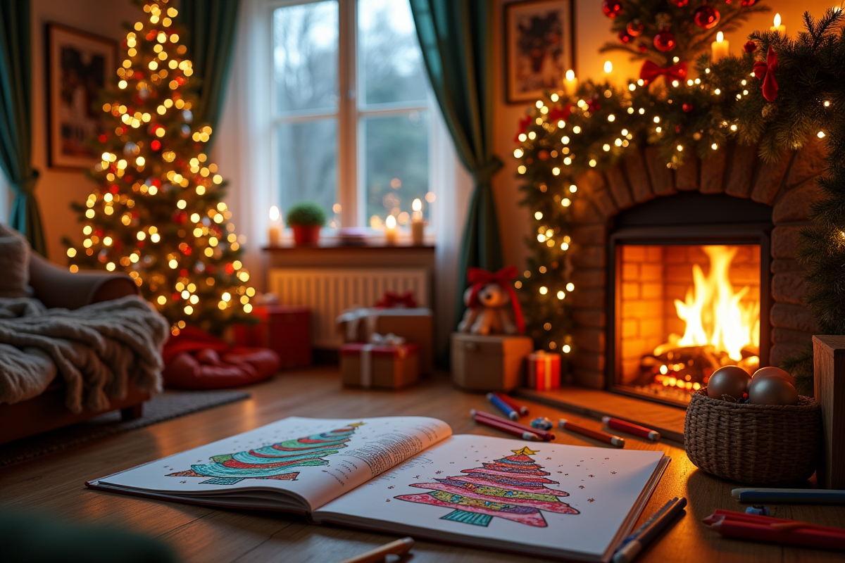 sapin colorier