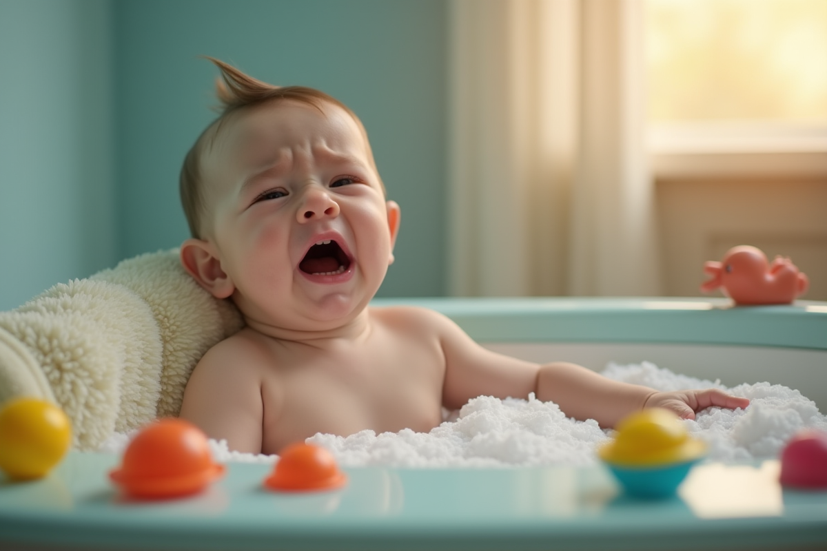 bébé bain